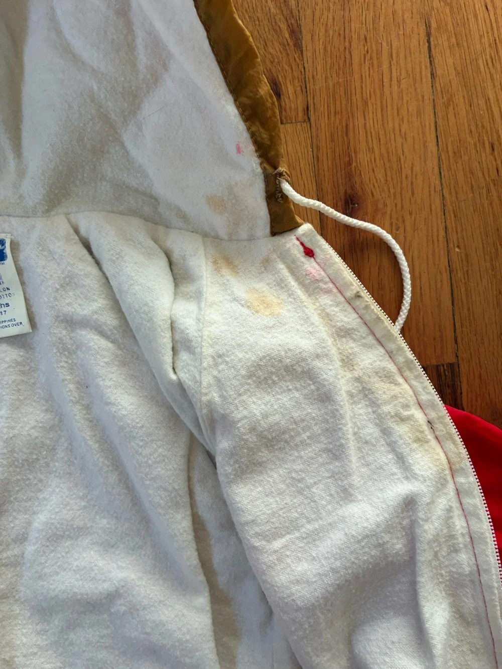 Vintage SF 49ers Babyfair Team NFL Official Hooded Windbreaker Baby Size 18 Mo. - Picture 5 of 6